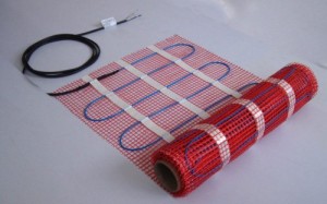 Electric underfllor heating meshed cables