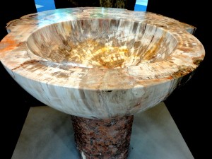 Fossil wood - Semi precious stone Wash basin